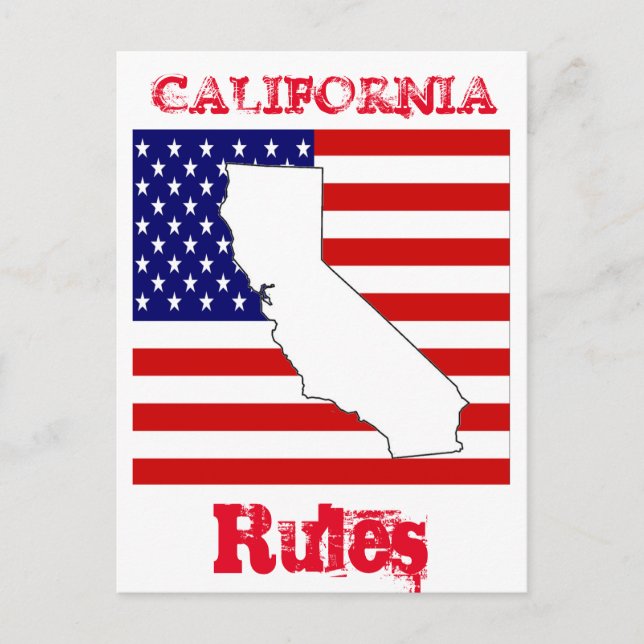 CALIFORNIA  POSTCARD (Front)