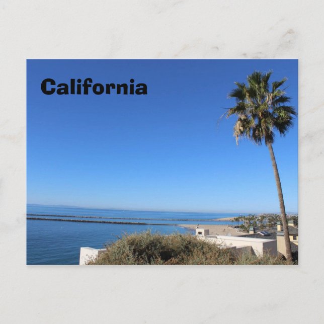 California Postcard Beach Trip Souvenir Pacific (Front)