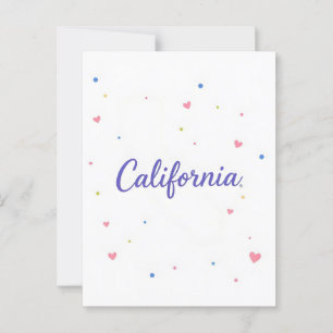 California Postcard – Bold Centred Typography