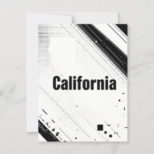 California Postcard – Bold Centred Typography
