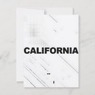 California Postcard – Bold Centred Typography