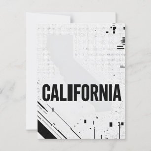 California Postcard – Bold Centred Typography