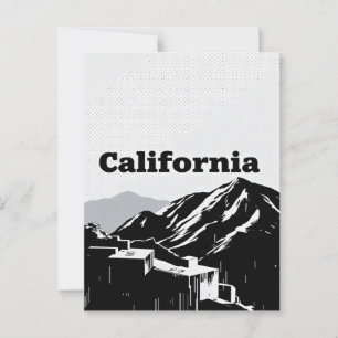 California Postcard – Bold Centred Typography