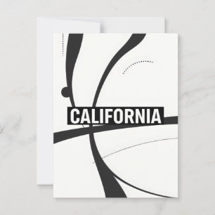California Postcard – Bold Centred Typography