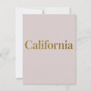 California Postcard – Bold Typography Design