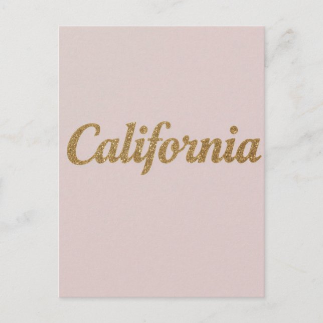 California Postcard – Bold Typography Design (Front)