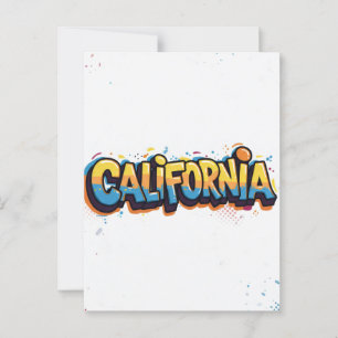 California Postcard – Trendy Text
