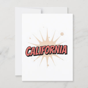 California Postcard – Trendy Text