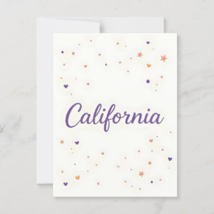 California Postcard – Trendy Text