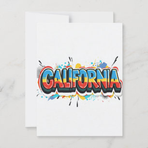 California Postcard – Trendy Text