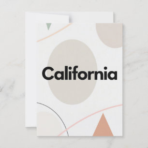 California Postcard – Trendy Text