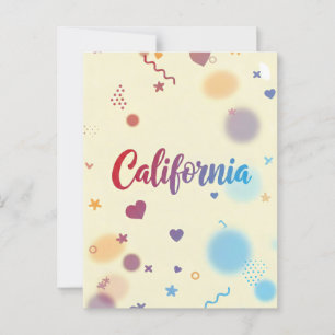 California Postcard – Trendy Text
