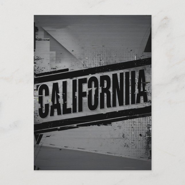 California Postcard – Trendy Text (Front)
