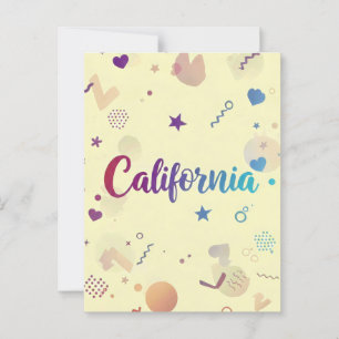 California Postcard – Trendy Text