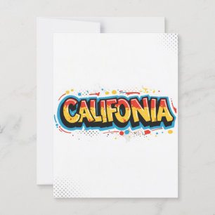 California Postcard – Trendy Text