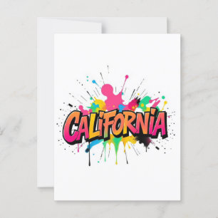 California Postcard – Trendy Text