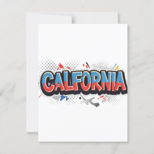 California Postcard – Trendy Text