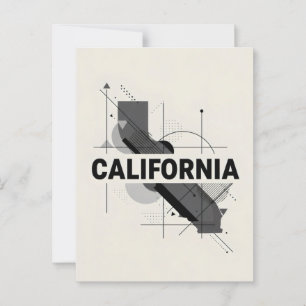 California Postcard – Trendy Text