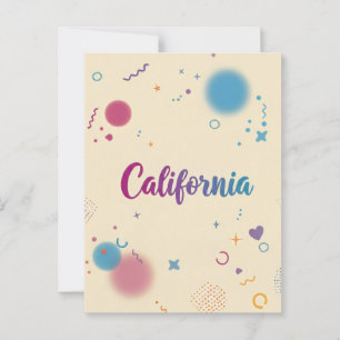 California Postcard – Trendy Text