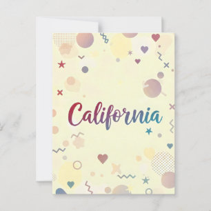California Postcard – Trendy Text