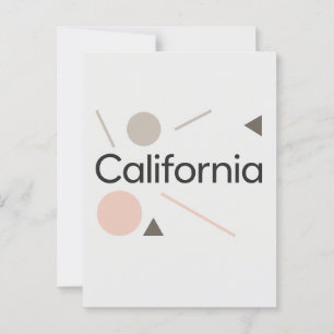 California Postcard – Trendy Text