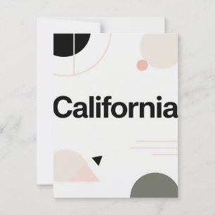California Postcard – Trendy Text