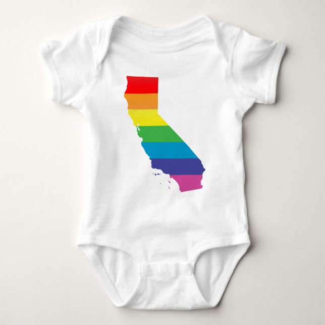 california pride. baby bodysuit (Front)