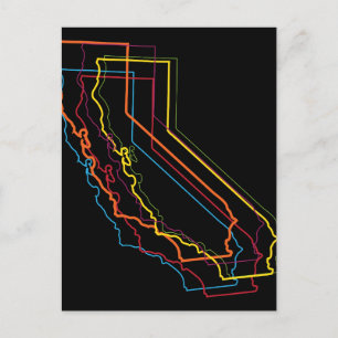 california pride blur postcard