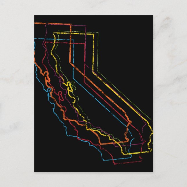 california pride blur postcard (Front)