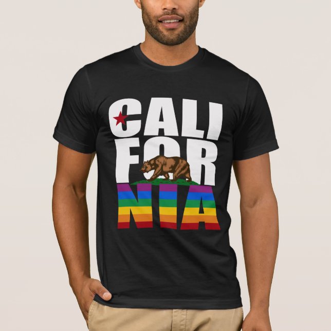 CALIFORNIA PRIDE WHITE T-Shirt (Front)