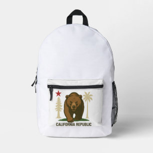 California Print Cut Sew Bag