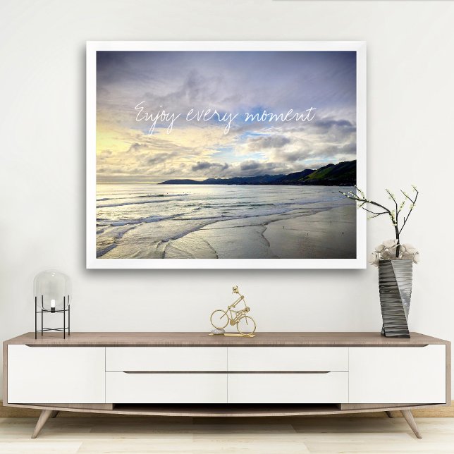 California Purple Sunset Photo Enjoy Every Moment Poster (Creator Uploaded)