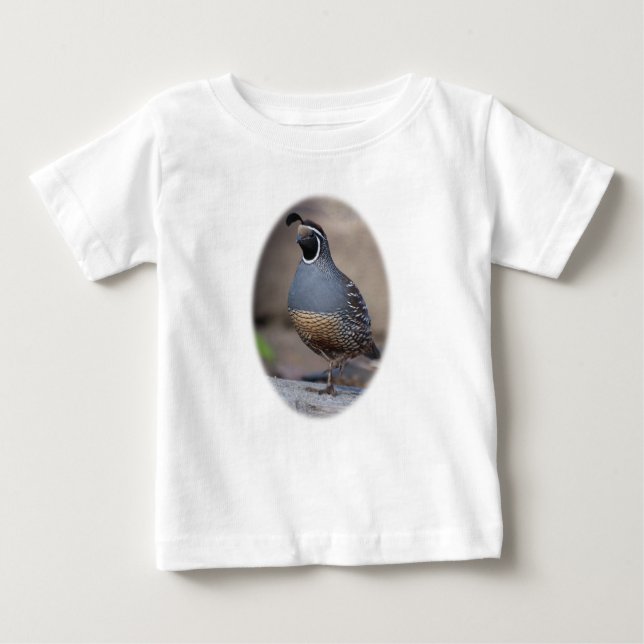 California Quail Baby T-Shirt (Front)