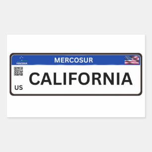 California Rectangular Sticker