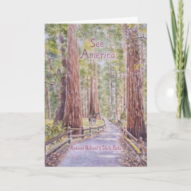 California Redwoods Card (Front)