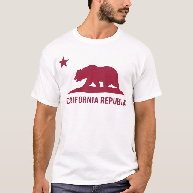 California Republic - Basic - Red T-Shirt (Front)