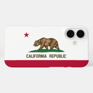 California Republic Bear Flag: Cali Golden State iPhone 16 Case