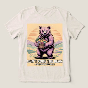 California Republic Bear Illustration Tee women