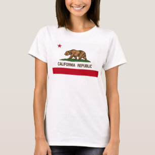 California Republic Bear State Flag T-Shirt
