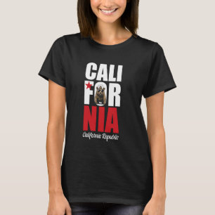 California Republic Bear with Sunglasses USA State T-Shirt