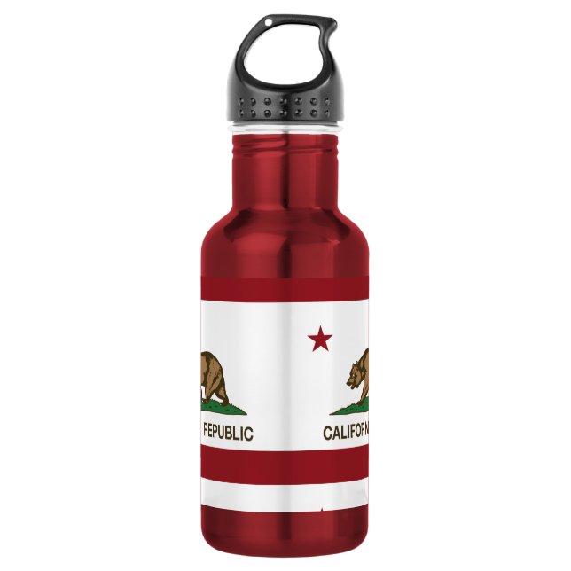 California Republic Flag 532 Ml Water Bottle (Front)
