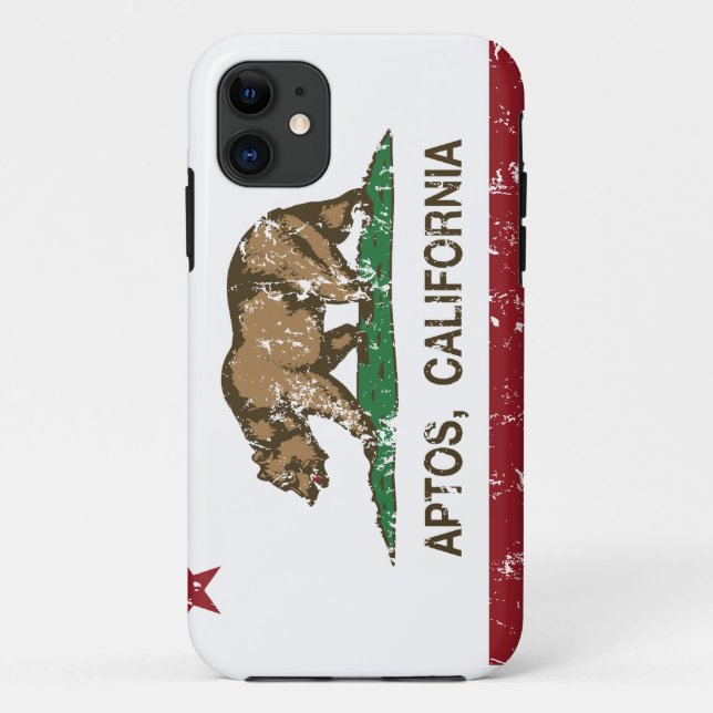 California REpublic Flag Aptos Case-Mate iPhone Case (Back)