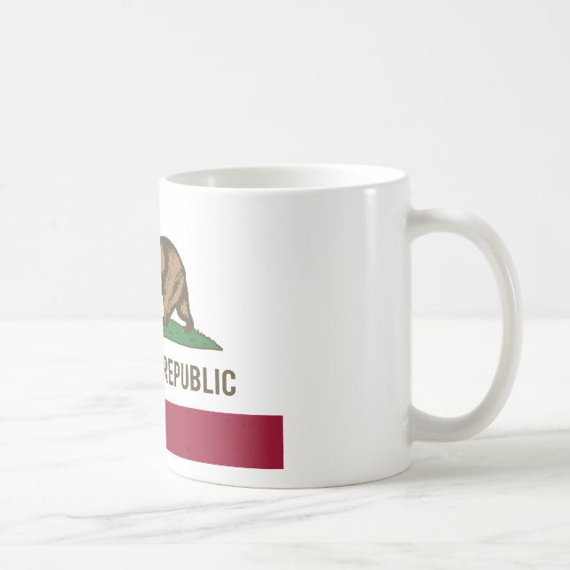 California Republic Flag - Colour Coffee Mug (Right)