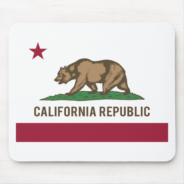 California Republic Flag - Colour Mouse Pad (Front)