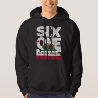 California Republic Flag Hoodie - 619 Area Code