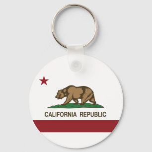 California Republic Flag Key Ring