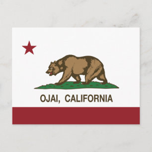 California Republic Flag Ojai Postcard