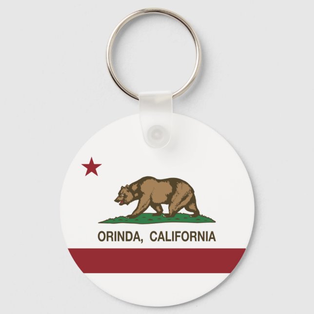 California Republic Flag Orinda Key Ring (Front)