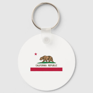 California Republic Flag Patriotic State Travel Us Key Ring