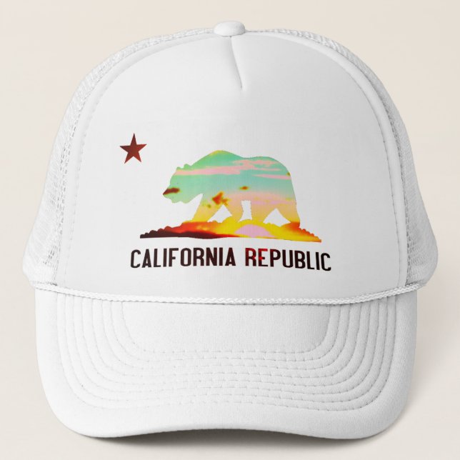 California Republic Flag Sunset Hat (Front)